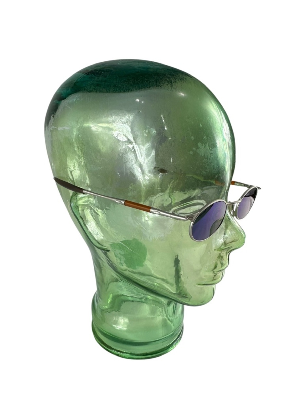 Rare Vintage OAKLEY 00 Wire Jordan Collaboration Blue Iridium Lenses Unisex